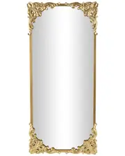 Peyton Lane Gold Metal Tall Ornate Baroque Floor Mirror