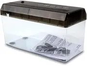 Paper Shredder, Micro-Cut Shredder Machine for Office and Home Use with Transparent Window, Black