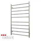 Radiant RTR04 Heated Towel Rail-750 x 1200mm-Mirror Polished-Bottom Right Wiring