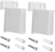 ABOOFAN 2pcs Heavy Duty Rv Plastic Window Rod Bracket Roof Mount Support Holder for Curtain Rods Easy Install Drapery Bracket for Rv Windows Durable and Stable Curtain Pole Holder