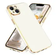 Compatible with iPhone 14 Case, Slim Luxury Electroplated Bumper Women Men