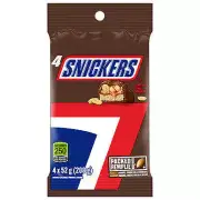 Snickers Chocolate 4 Pack 208g/7.33oz {Imported from Canada}