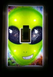 Night Lights- ALIEN GLOW IN THE DARK LED