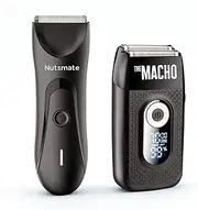Nutsmate Elegance Duo Kit – The Macho 2.0 Face Shaver and Groin & Body Hair Trimmer Precision Waterproof Rechargeable Grooming Set for Men Smooth Face and Well-Kept Nuts