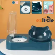 Pet Bowl Cat Dog Feeder Bowls Automatic Water Raised Container Food Dispenser AU
