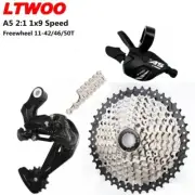 LTWOO 9 Speed MTB Bike Groupset Shifter Rear Derailleur Chain Cassette Component