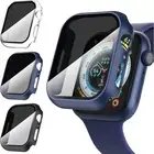 Privacy Anti-Spy Glass Screen Protector Case for Apple Watch Ultra 9 8 7 6 5 4 3