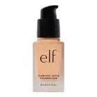 e.l.f. Flawless Satin Foundation, Lightweight & 0.68 Fl Oz (Pack of 1), Shell