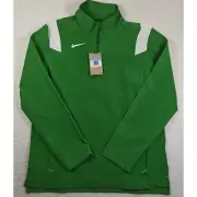 Nike Coaches Performance L/S 1/4 Zip Golf Jacket Men's Medium DJ5115 Green Apple