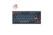 Keychron V1 Max QMK/VIA Wireless Custom Carbon Black Mechanical Keyboard - Silent Red K Pro Switch [KBKCV1MD6]