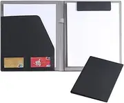 A4 Clipboard Folder A4 Folder Conference Folder Portfolio Professional with Storage PU Legal Notepad Portfolio Notebook for Business and Work Organizer Binder Foldable Clipboards Recipe