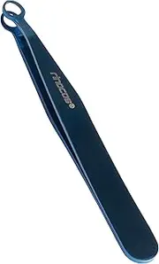 [Premium Hand-Made] Round Tip Tweezers for Facial Hair - Eyebrow and Precision Tweezers, 304 Surgical-Grade Stainless Steel for Safety, for Men & Women