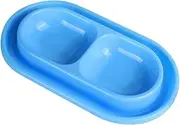 AIMALL Double Pet Bowl Feeding Set, 14.6 x 7.87 inch, Anti-Ant, Rainproof, Cat Food and Water Bowl, Ideal for Stray and Outdoor Pets, Durable & Waterproof