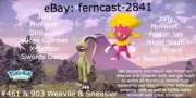 Pokemon Legends Arceus Shiny Sneasler and Weavile Bundle Alpha Max Effort Fast