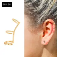 在飛比找momo購物網優惠-【SHASHI】紐約品牌 Mercy Ear Cuff 簡約