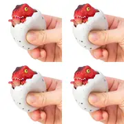 4PK Schylling Dinosaur Squeezy Peek Hatchers Kids Fun Squish Toy 5cm Asst. 3+