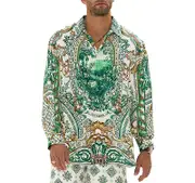 Camilla Corridor of Calm Printed Silk Shirt