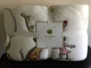 POTTERY BARN TEEN DR SUESS THE GRINCH CHRISTMAS QUILT TWIN MULTI NEW