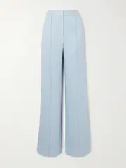 [Adam Lippes] Adam Lippes - Canvas Wide-leg Pants - Light blue - US6 US 6 Blue