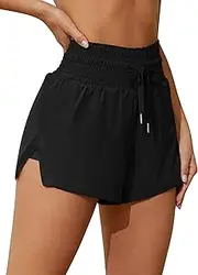 [Attraco] Women's 3" & 6" High Waisted Swim Board Shorts Quick Dry Beach Shorts with Pockets