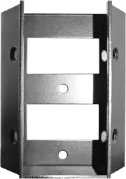 SDRC Stair/Deck 4 Pack with Screws Rail Connector, Black, for Standard 2X4 Rail