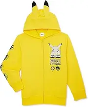 Pokémon Pikachu Cosplay Full-Zip Hoodie Boys Youth Sweatshirt Hoodie