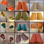 New SCUTTLE SHADE PAIR For Mid Century Gooseneck Lamps * Bespoke * FREE POST