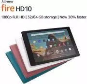 NEW Amazon Fire HD 10 Tablet W/ Alexa 10.1" Display 32 GB (9th Gen) - ALL COLORS
