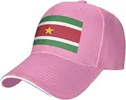 [SSIULUS] Flag of Suriname Casquette Cap Hats,Trucker,Baseball Cap with Snapback,Perfect for Summer,Golf