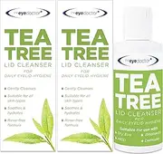 The Eye Doctor Tea Tree Lid Cleanser Twin Pack - 2X 100ml – Daily Hygiene Remove Debris & Make-up Eyelid Eyelashes – Suitable for Sensitive Eyes – Tea Tree Oil Argan Oil Coconut Oil & Micellar Water