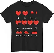 [Generic] Valentines Day Fractions Heart Math Teacher Nerd Geek Mathematician Gift Unisex Shirt Women Men