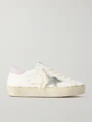 [Golden Goose] Golden Goose - Hi Star Distressed Leather Sneakers - White - IT42 IT 42 White