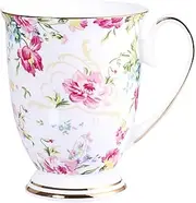 [AWHOME] Royal Fine Bone China Coffee Mug Assorted Colors Tea Cup 11 oz (1, Color)