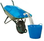 H2Go 80 Litre Water Bag Bucket Reusable Stables Building Sites Farms