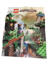 NEW LEGO 21116 Minecraft Crafting Box 16x22" POSTER DUAL SIDED