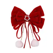 L05 2PCS Hair Ball Bow Hairpin Sweet Girl Top Clip Temperament Back of The Head Thick Hair Headdress for Ladies and Girls Shopping