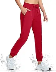 [MAGCOMSEN] Women's Hiking Pants Lightweight Quick Dry Water Resistant Joggers with Pockets Athletic, Travel, Outdoor