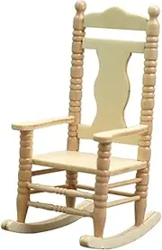 Totority Dollhouse Miniature Chair Model 1:12 Scale Wooden Mini House Decor Tiny Furniture Figurine