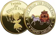 Yjkedfh Metal Coin,Lost Teeth Reward | Metal Keepsake Tooth Fairy Commemorative Souvenir for Boys Girls Collection