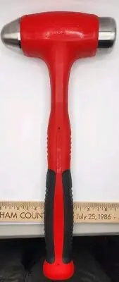 Snap On Tool 32 oz Ball Peen Soft Grip Dead Blow Hammer (Red)