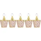 Set of 5 Perfume Bottle Essential Oil Bottles with Dropper Sample Size Vials