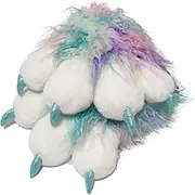 [Furryvalley] Fursuit Paws Furry Partial Cosplay Fluffy Claw Gloves Costume Lion Bear Props for Kids Adults (Colorful)