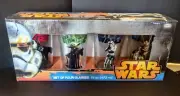 Free Shipping-Star Wars Lucasfilm Ltd Glassware Set Of 4 16 Oz. Glasses NEW