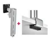 Atdec AWMS-1340 130mm Arm + 400mm Post / 12kg (26.5lb) Flat Screens, 10kg (22lb)