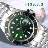 在飛比找momo購物網優惠-【HANNA】漢娜腕錶 重返榮耀綠水鬼造型系列大錶徑男錶/6