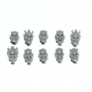 Warhammer Ossiarch Bonereapers Mortek Guard Heads x 10 [Bits]