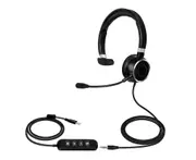 USB Headset Wired Noise Cancelling Microphone Lightweight Clear Sound Quality Computer Headphone for Call Center-Black