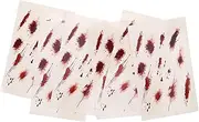 HAKIDZEL 6pcs Costume Makeup Stickers: Vampire Realistic Fake Scar Stickers Temporary Wound Decals for Halloween Party and Theater