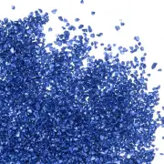 Crushed Glass Glitters Colorful Irregular Glass Chips Chunky Blue