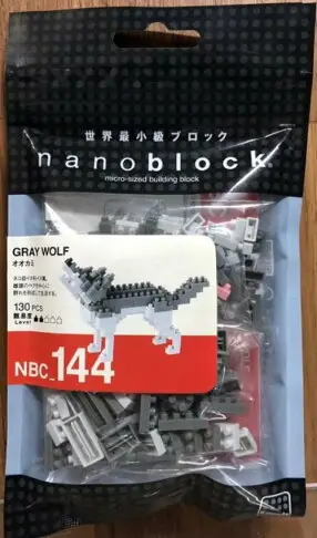 ☆勳寶玩具舖【現貨】日本河田積木 nanoblock NBC_144 灰狼 Gray Wolf